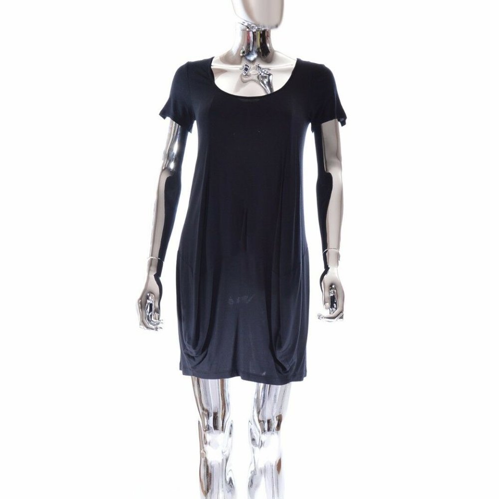 Womens Designer Vivienne Tam Stretch Black Dress